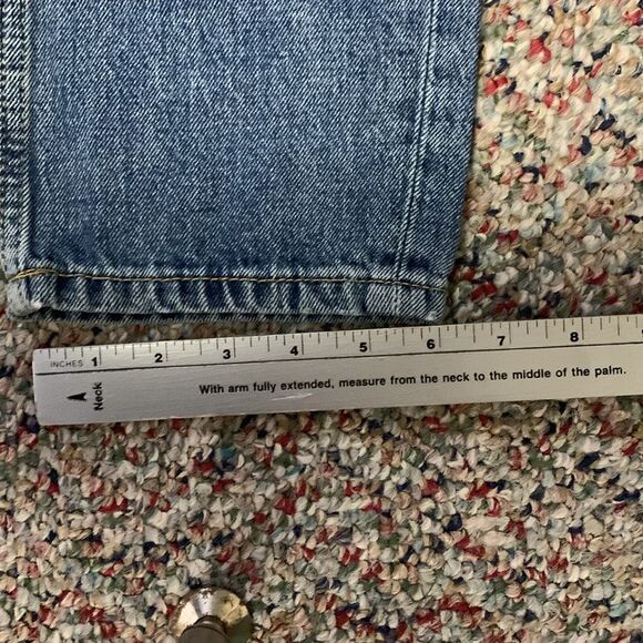 Zara NWT High Rise Floral Embroidered Sequined Distressed Boyfriend Jeans Size 2 - Picture 16 of 16